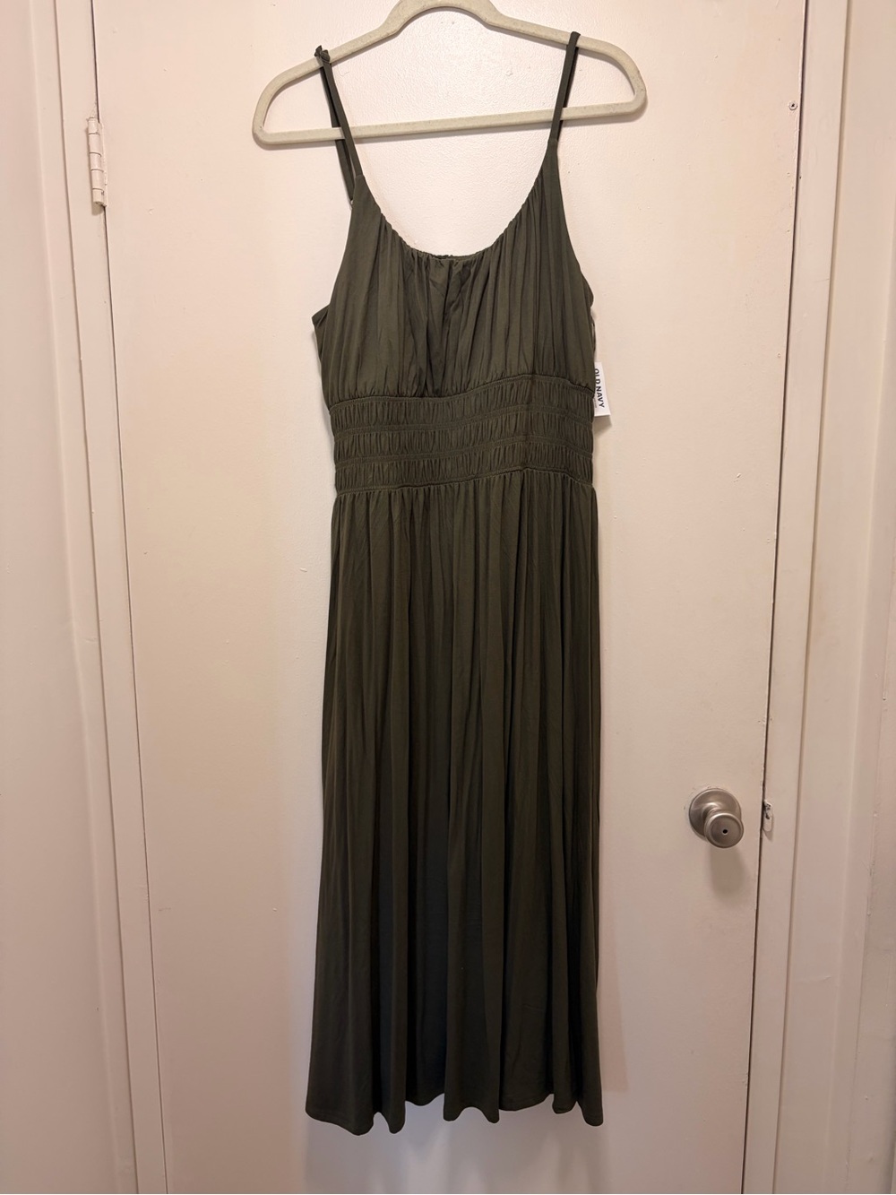 Fit and Flare  Smocked Waist Midi Dress